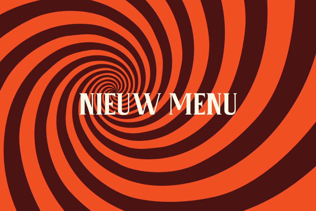 Nieuwe menukaart bij Café Vertigo