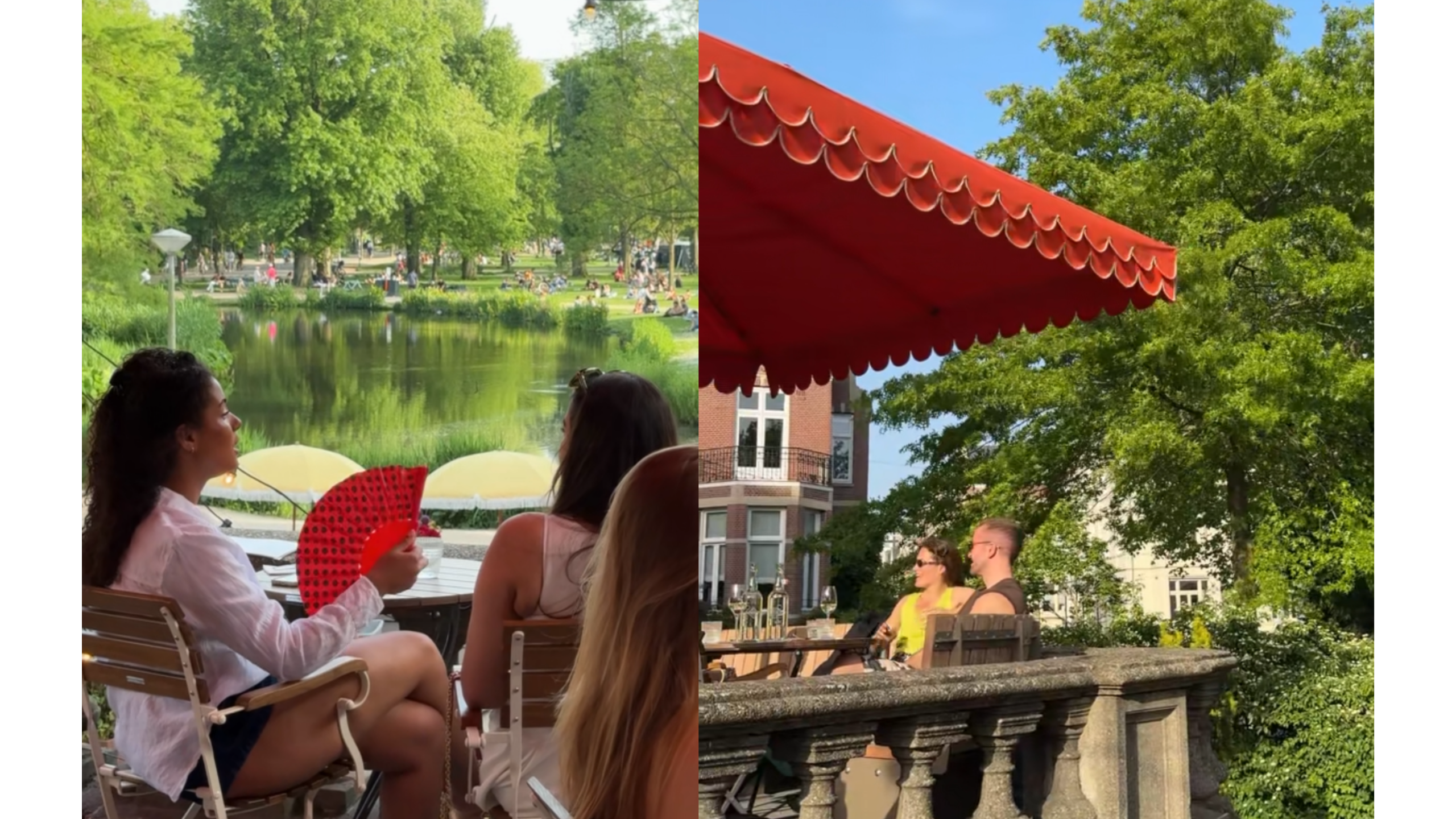 Het Bordes and terrace at Café Vertigo: always sun, always a table